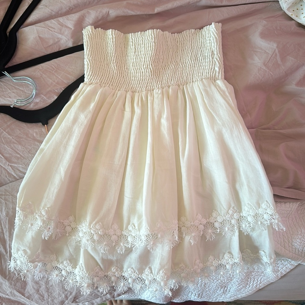 White peixoto mini skirt.